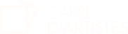 Logo af Carré d'Artists i hvid